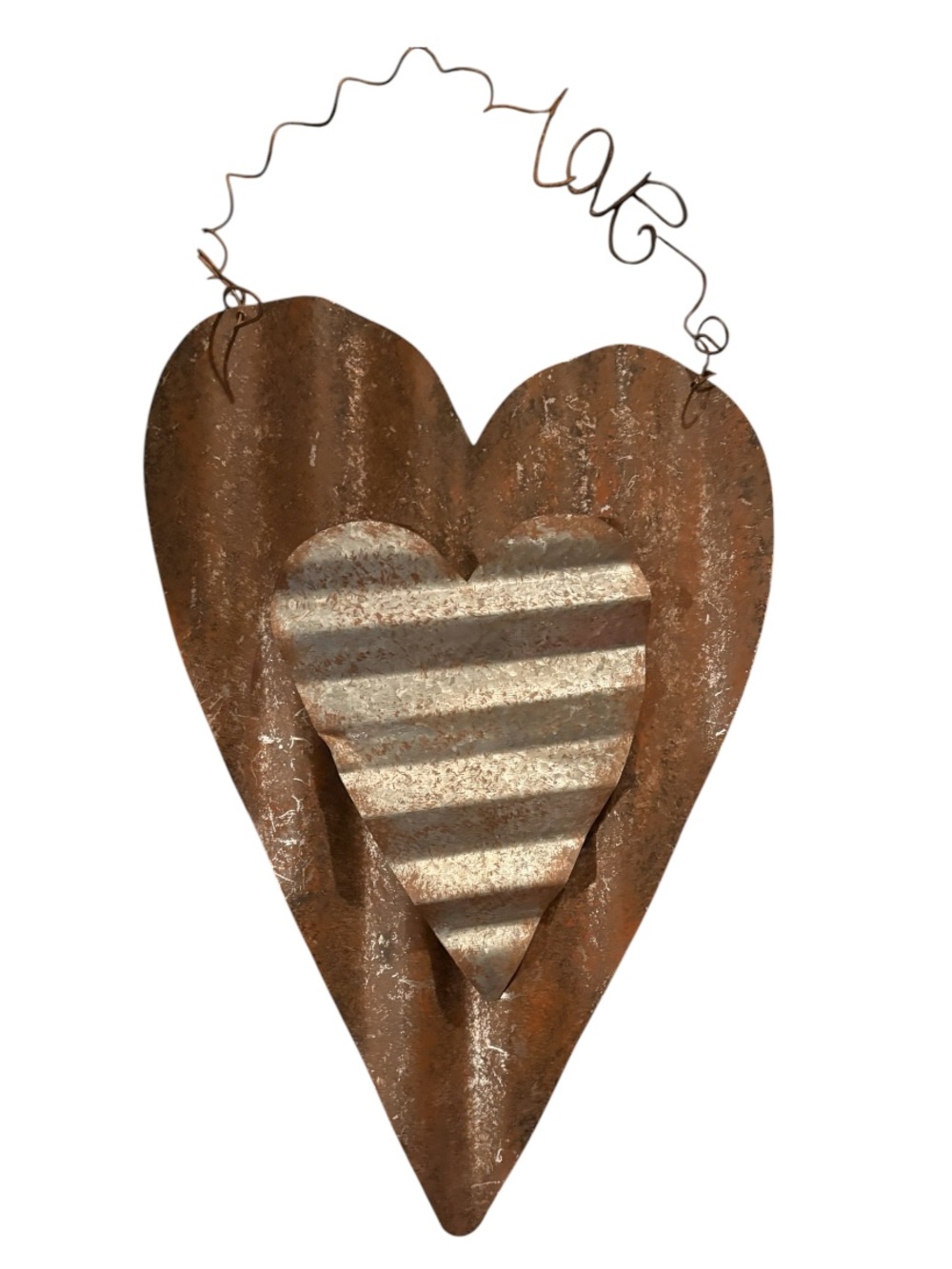 RUSTIC➕Metal Heart Love Wall Hanging